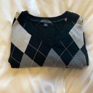 Banana republic argyle sweater.
